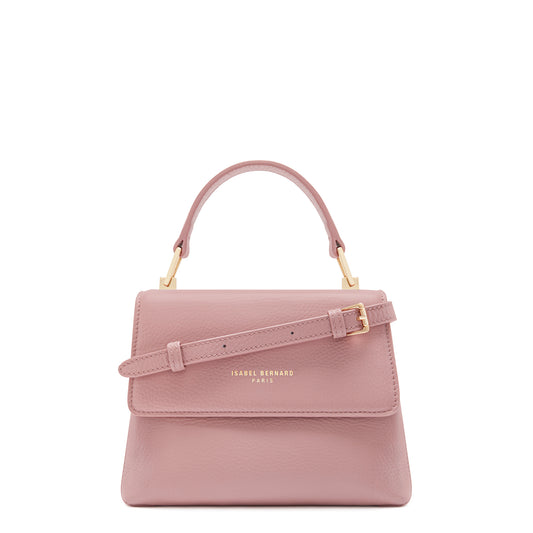 Femme Forte Heline pink calfskin leather handbag -  - Isabel Bernard