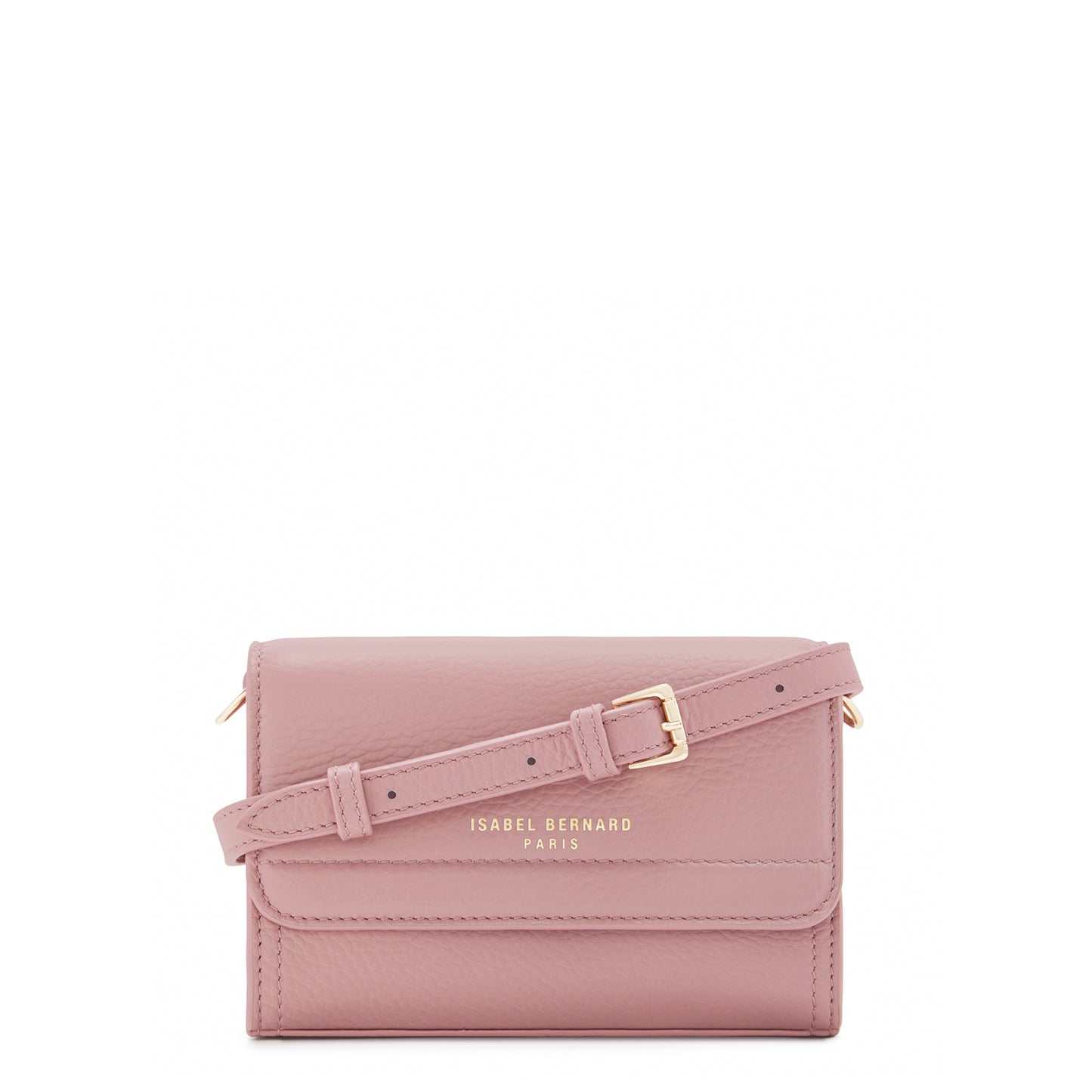 Femme Forte Kim pink calfskin leather crossbody bag -  - Isabel Bernard