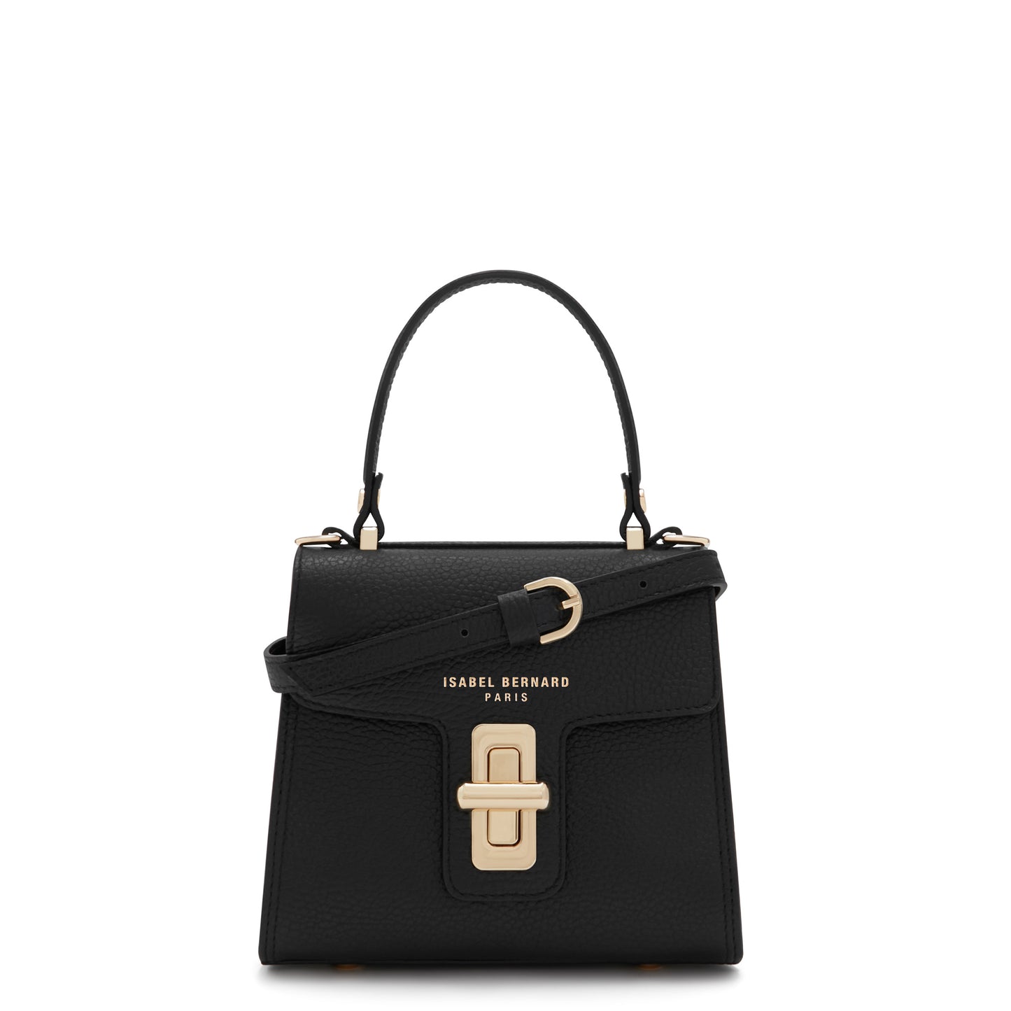 Femme Forte Simone Mini black leather handbag calfskin leather -  - Isabel Bernard