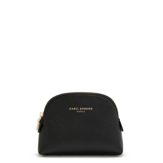 Honoré Babette black calfskin leather toiletry bag -  - Isabel Bernard