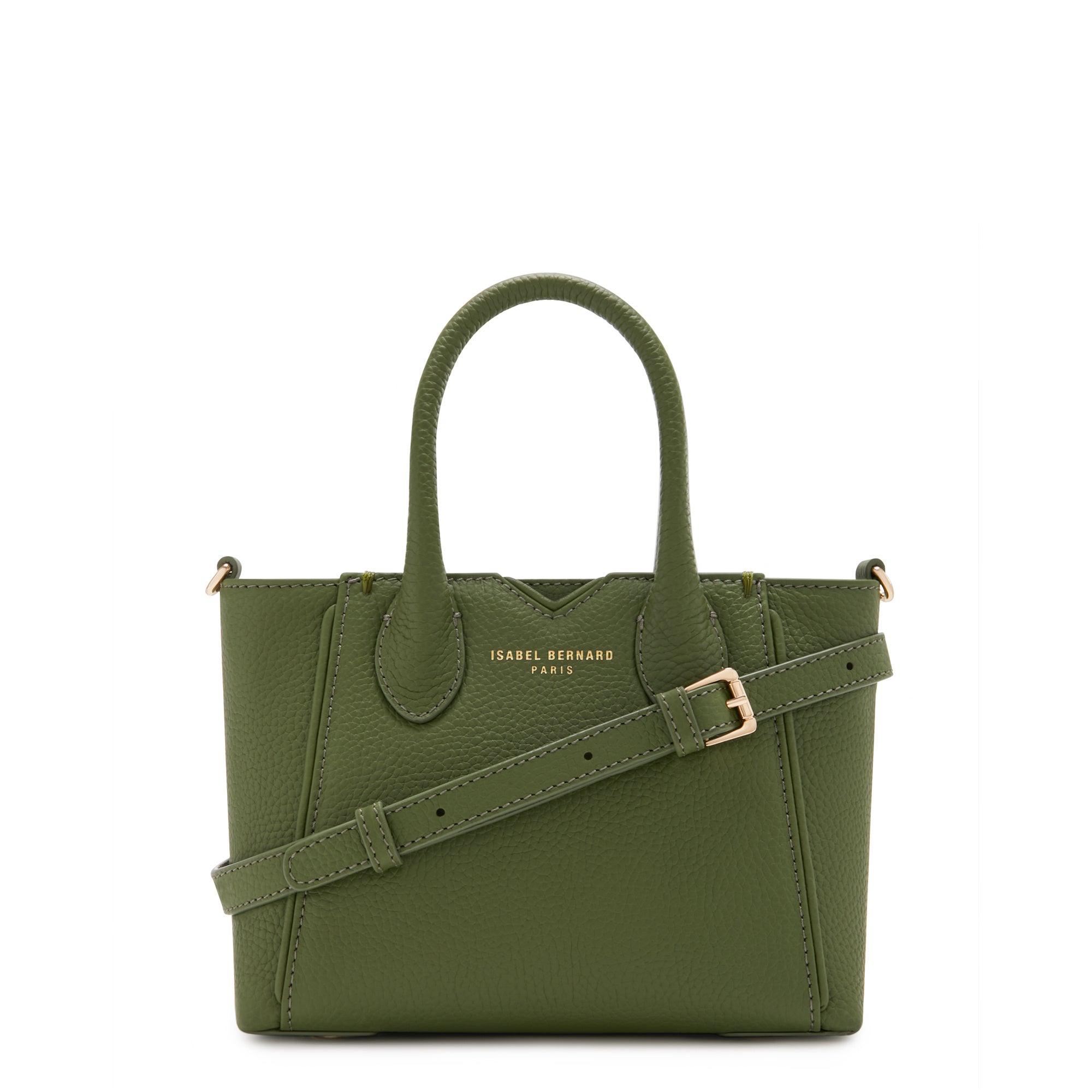 green calfskin leather handbag IB21124-064 - Isabel Bernard