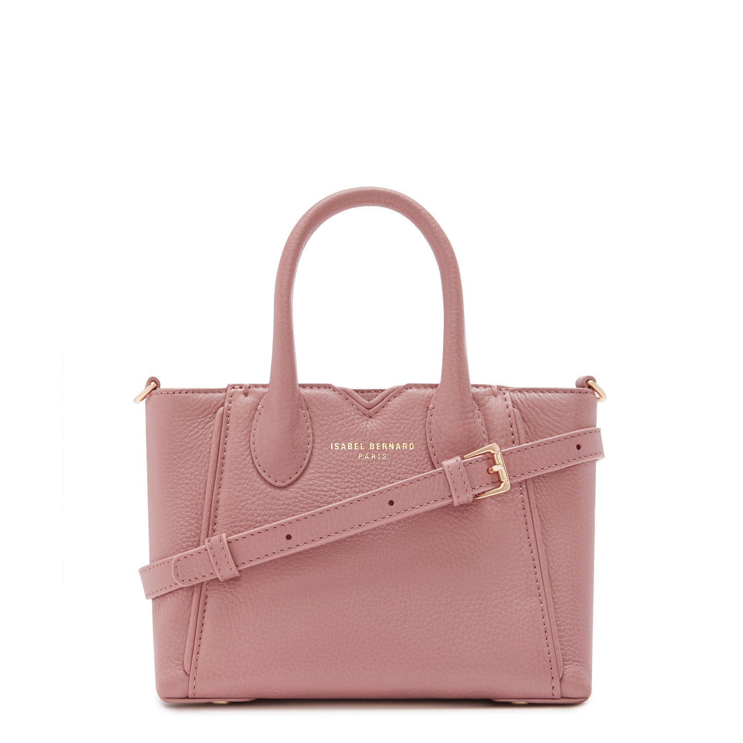 Honoré Cloe Mini pink calfskin leather handbag -  - Isabel Bernard