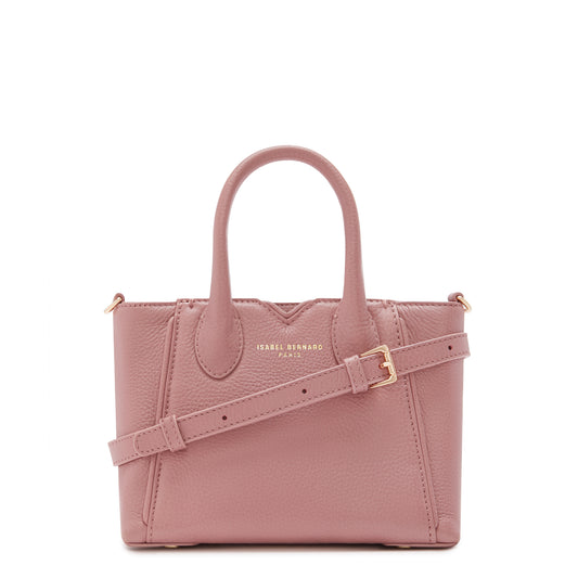 Honoré Cloe Mini pink calfskin leather handbag -  - Isabel Bernard