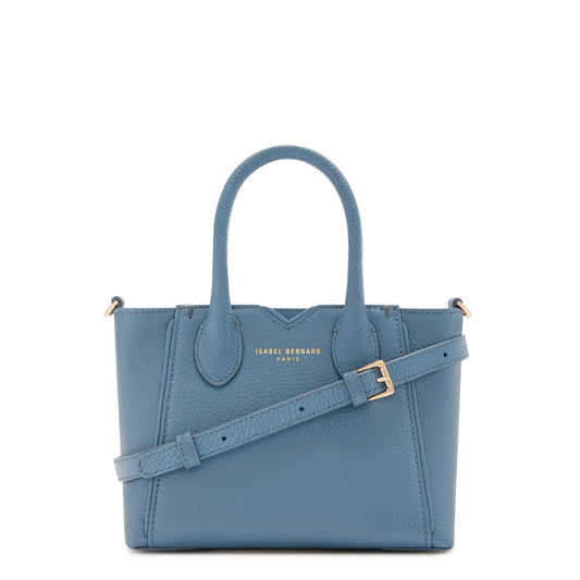 Honoré Cloe Mini blue calfskin leather handbag -  - Isabel Bernard