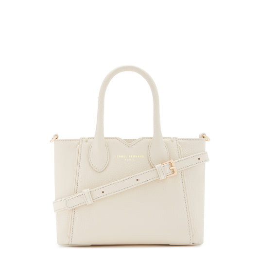 Honoré Cloe Mini cream calfskin leather handbag -  - Isabel Bernard