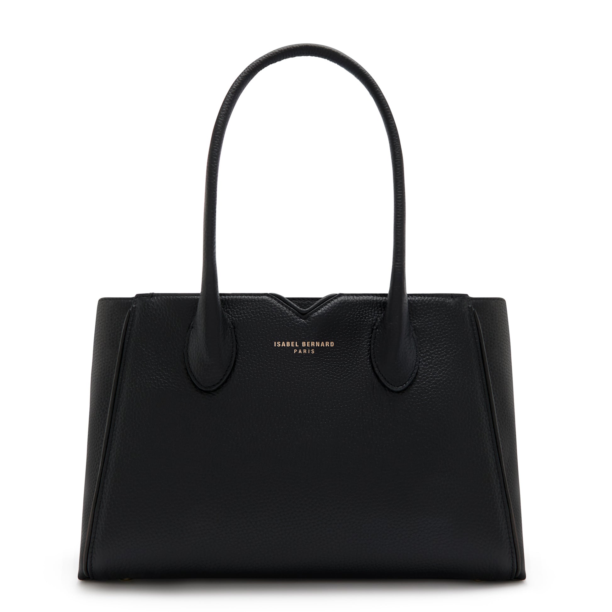 Honoré Cloe Midi black calfskin leather handbag -  - Isabel Bernard