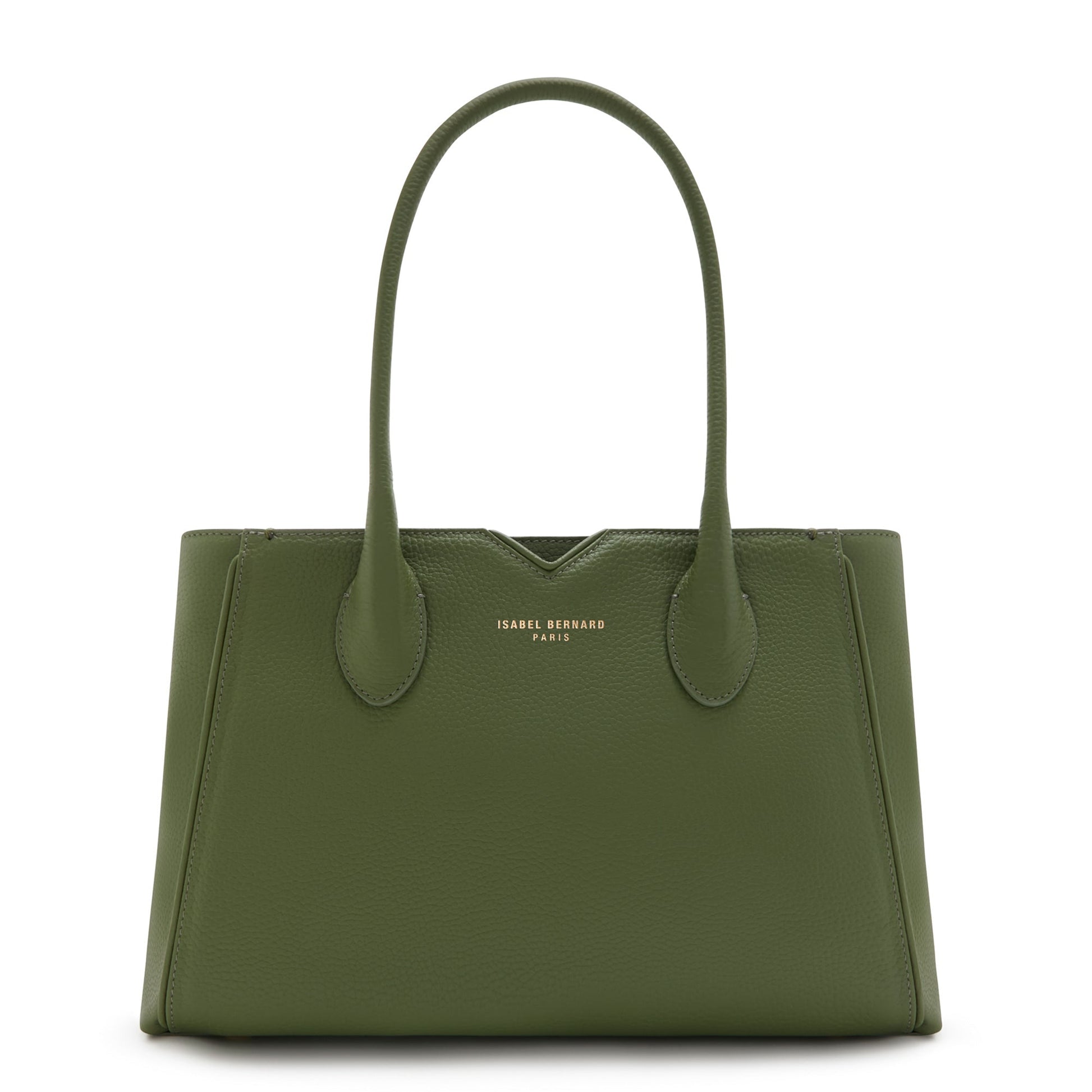 Cadeau d'Isabel green calfskin leather handbag and zipper wallet gift set - - Isabel Bernard