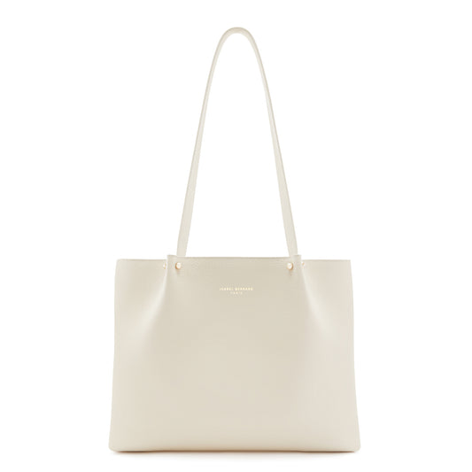 Honoré Nata cream leather shopper calfskin leather -  - Isabel Bernard