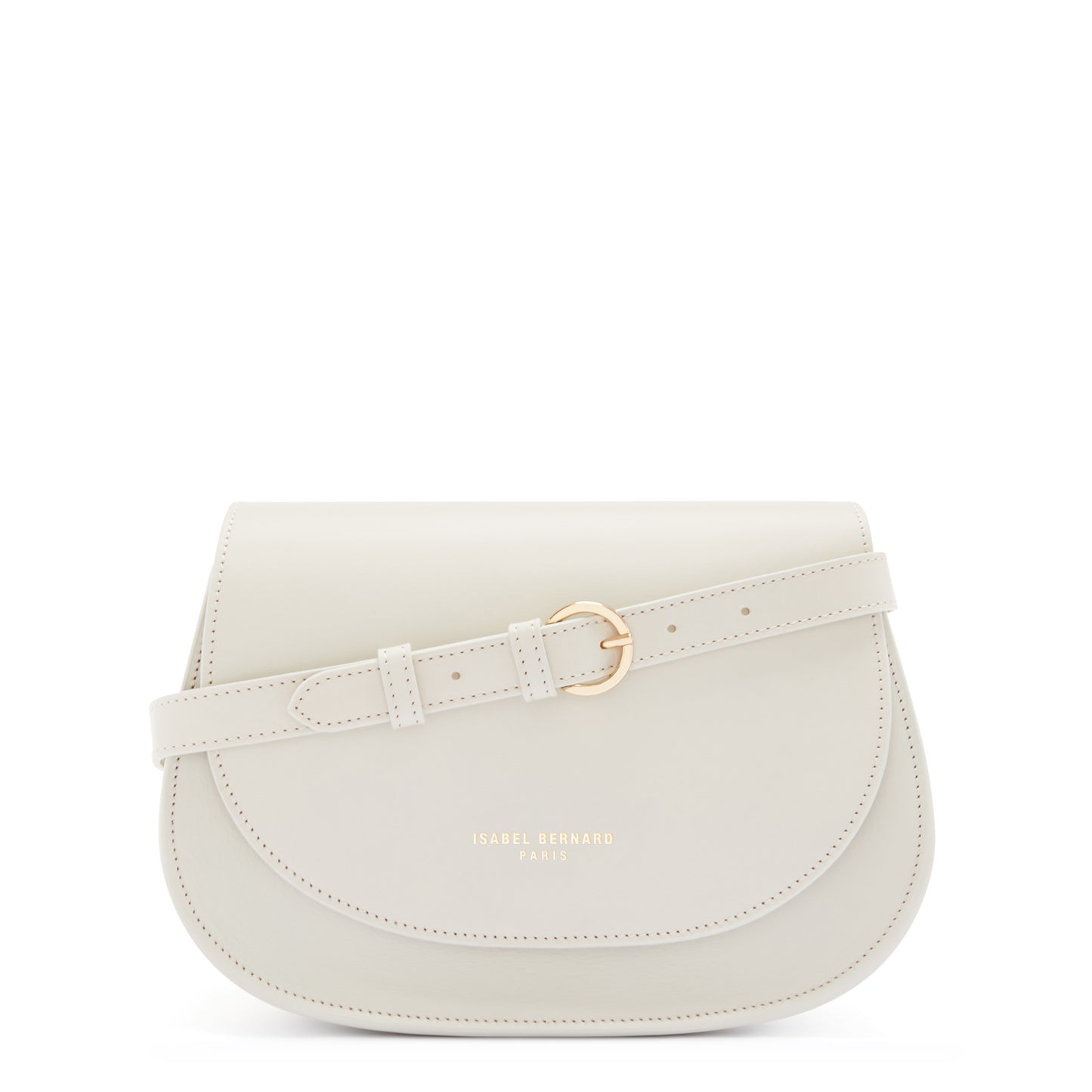 Montmartre Madelon cream vegetable tanned leather crossbody bag -  - Isabel Bernard