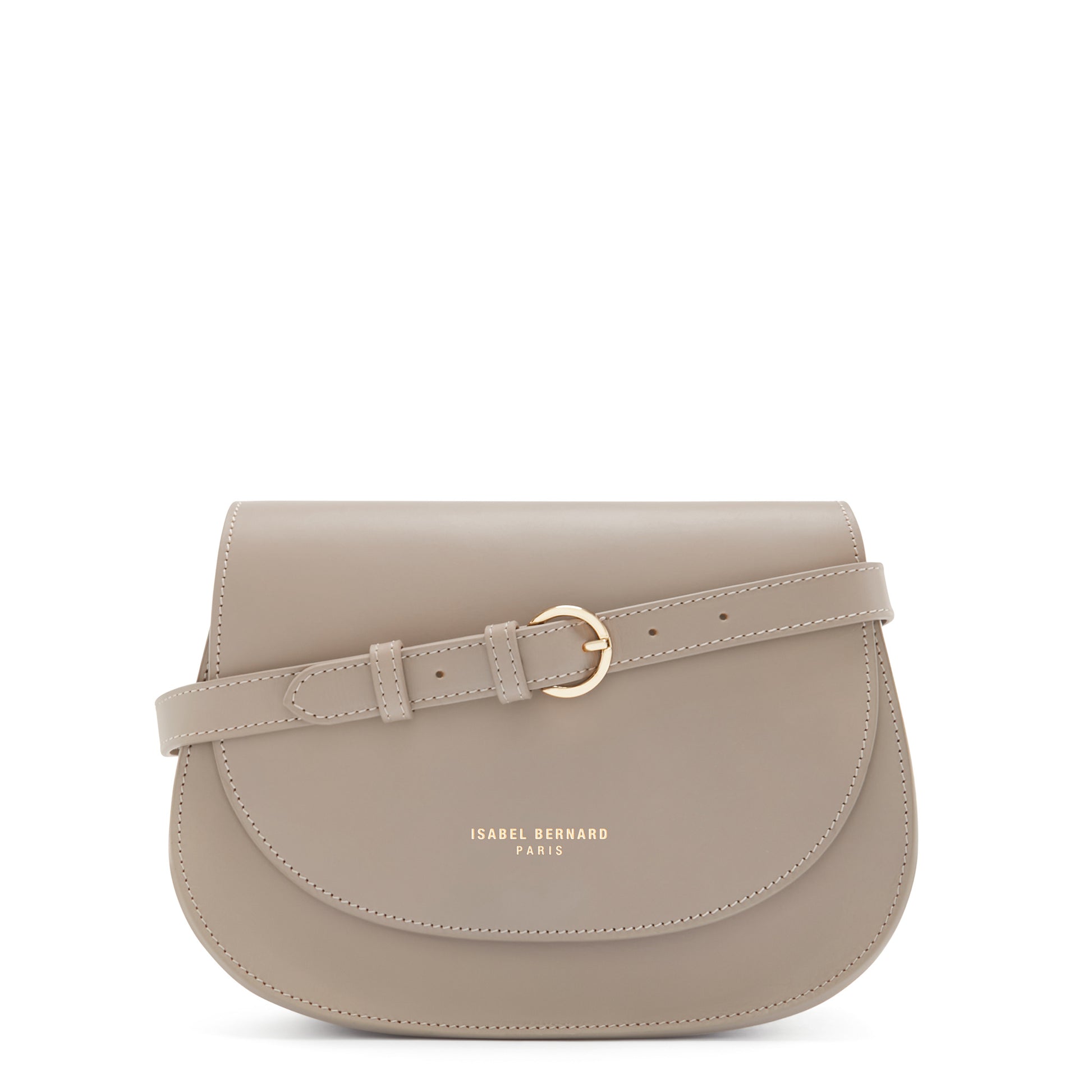 Montmartre Madelon taupe vegetable tanned leather crossbody bag -  - Isabel Bernard