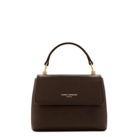 Femme Forte Heline brown calfskin leather handbag -  - Isabel Bernard