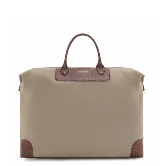 Du Louvre Clarice taupe weekend bag medium -  - Isabel Bernard