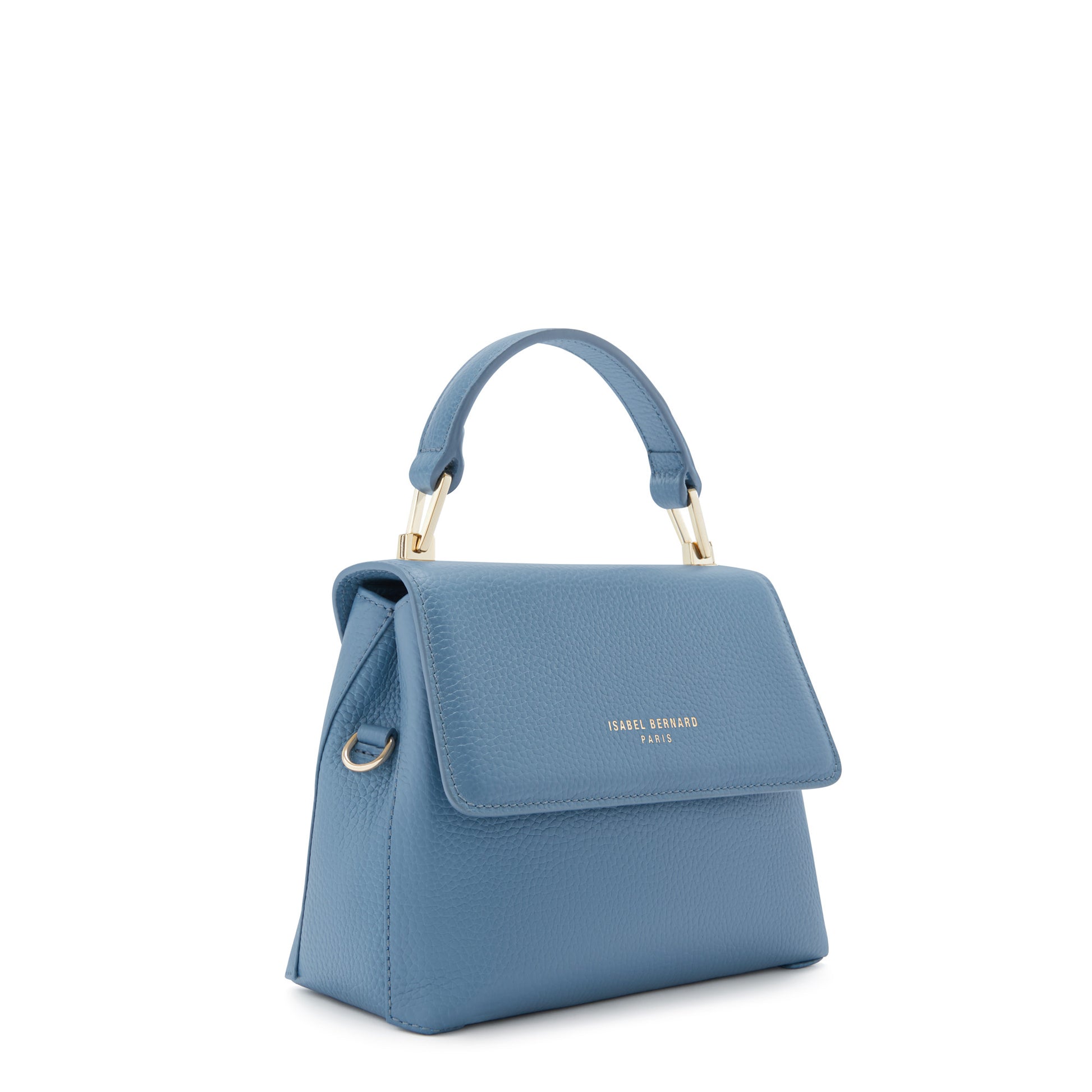 Femme Forte Heline blue calfskin leather handbag -  - Isabel Bernard