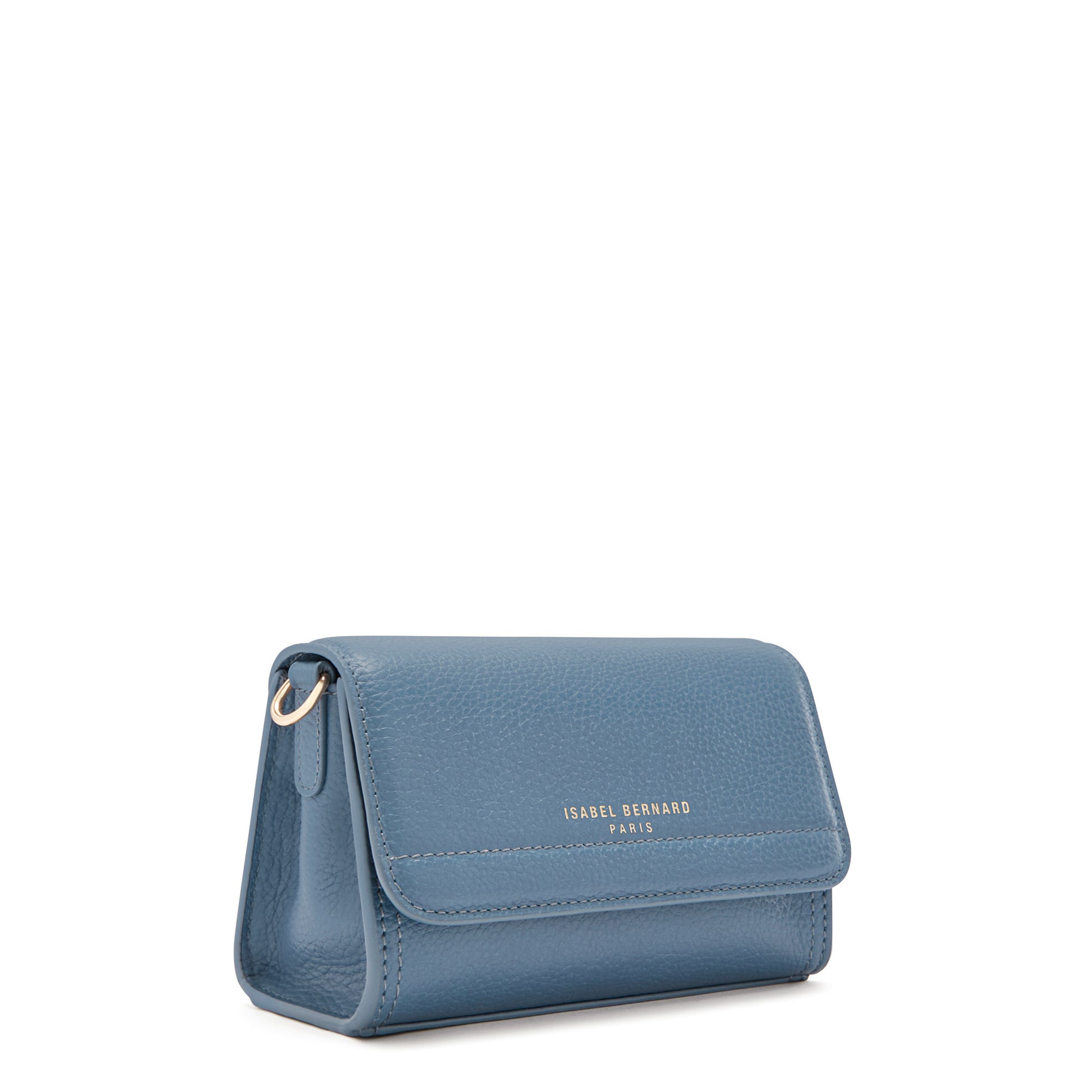 Femme Forte Kim blue calfskin leather crossbody bag -  - Isabel Bernard