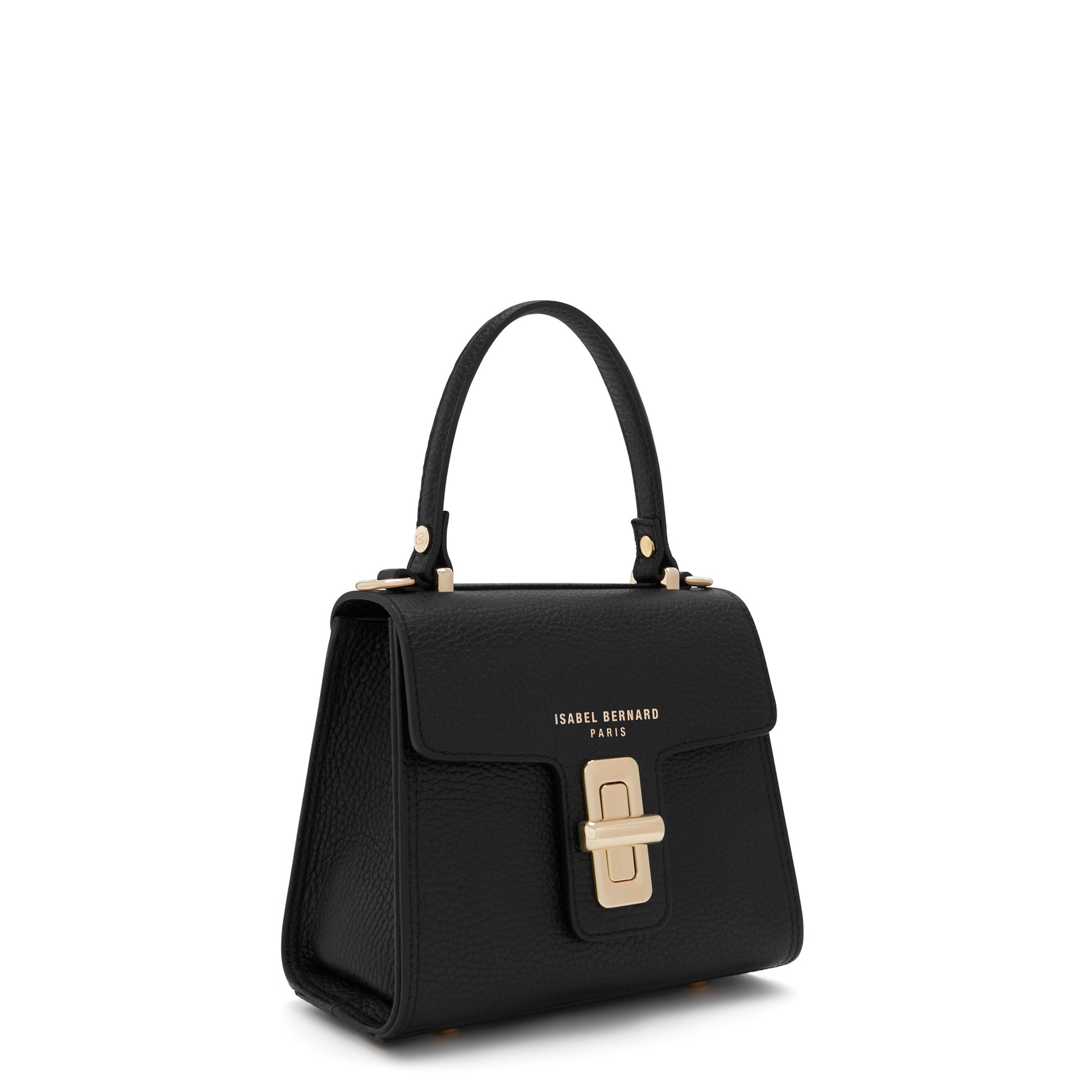 Femme Forte Simone Mini black leather handbag calfskin leather -  - Isabel Bernard