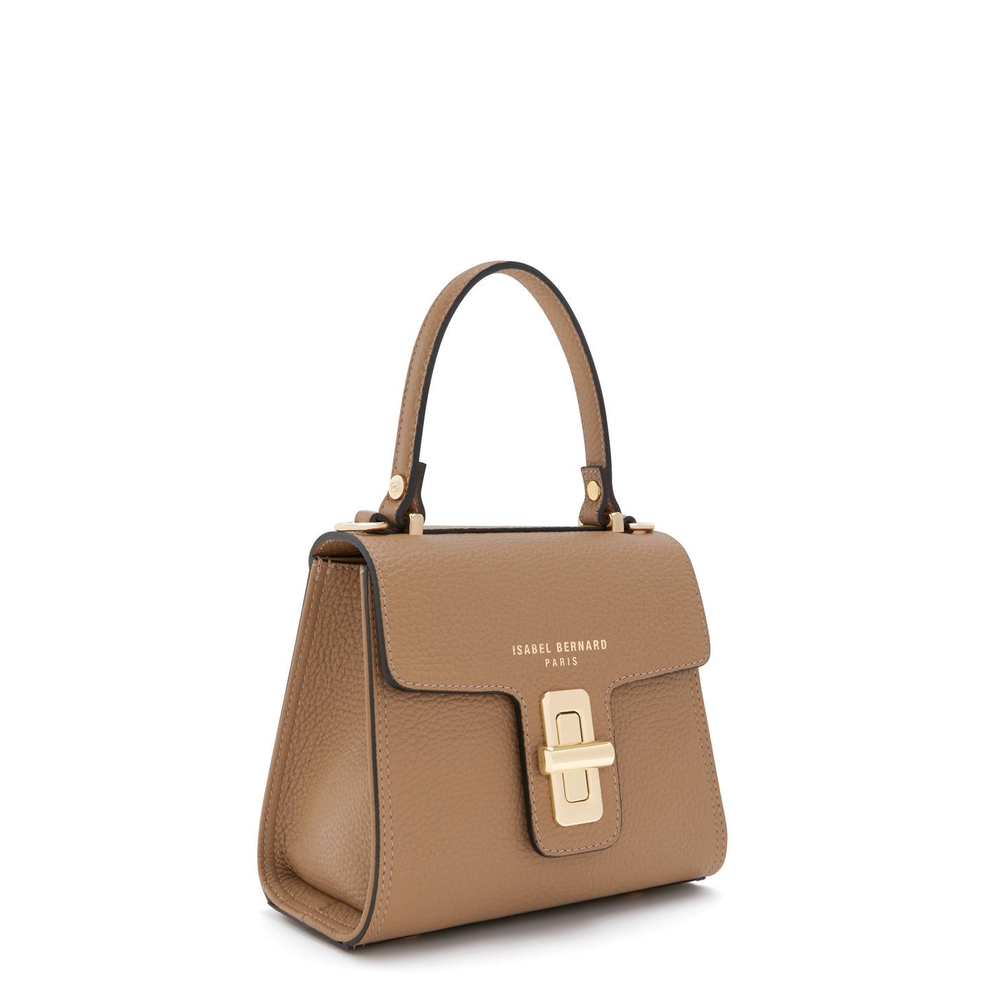 Femme Forte Simone Mini beige leather handbag calfskin leather -  - Isabel Bernard