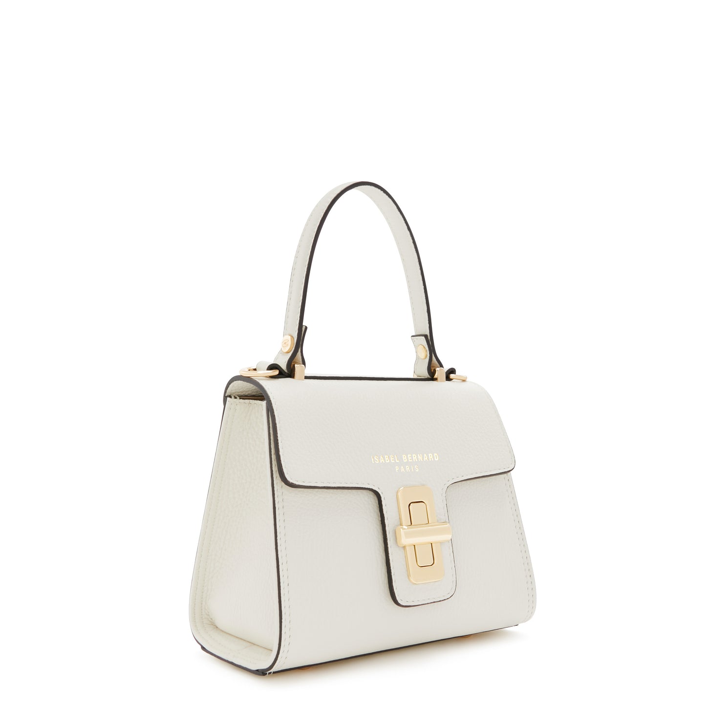 Femme Forte Simone Mini white leather handbag calfskin leather -  - Isabel Bernard