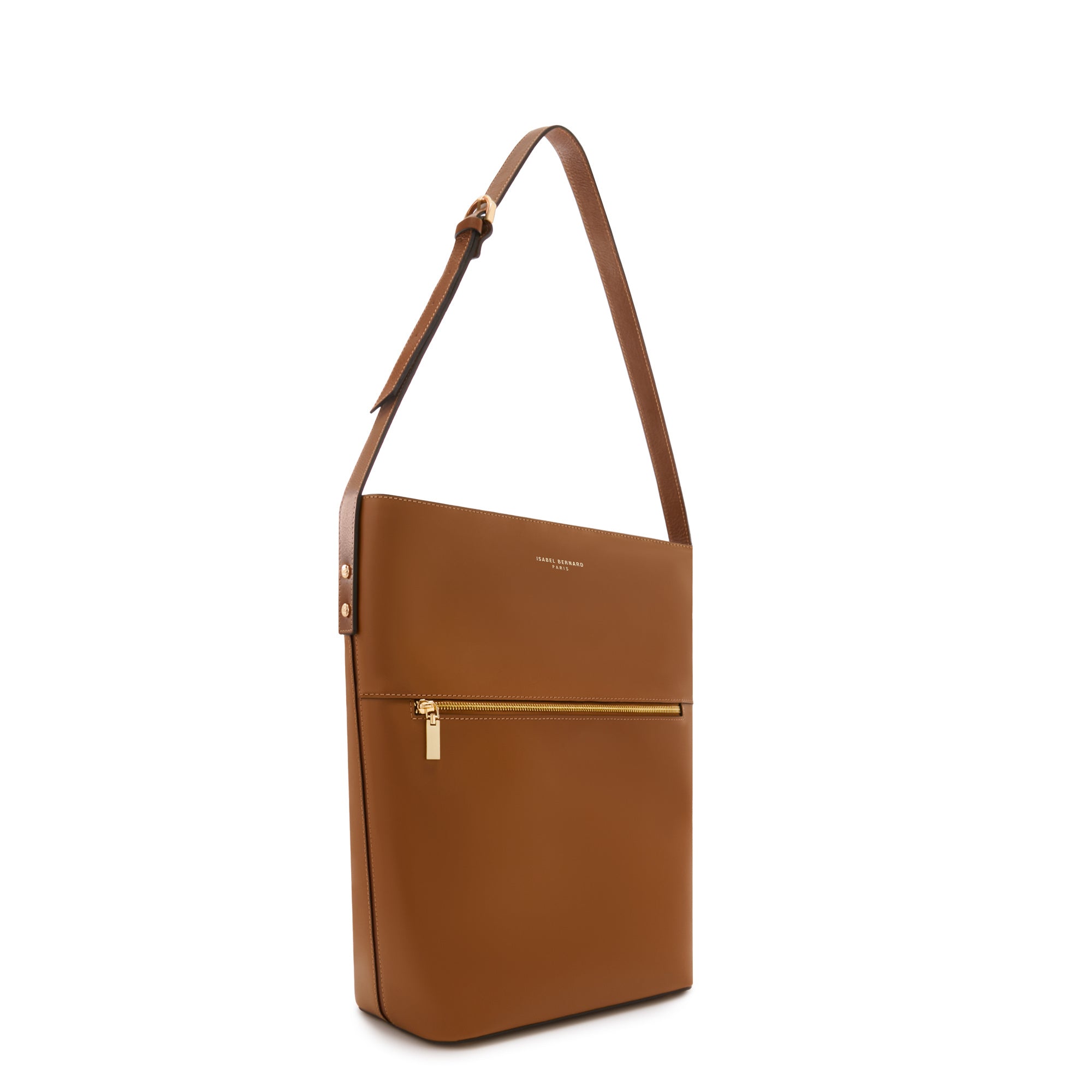 Isabel Bernard camel calfskin leather shoulder bag IB25084 334