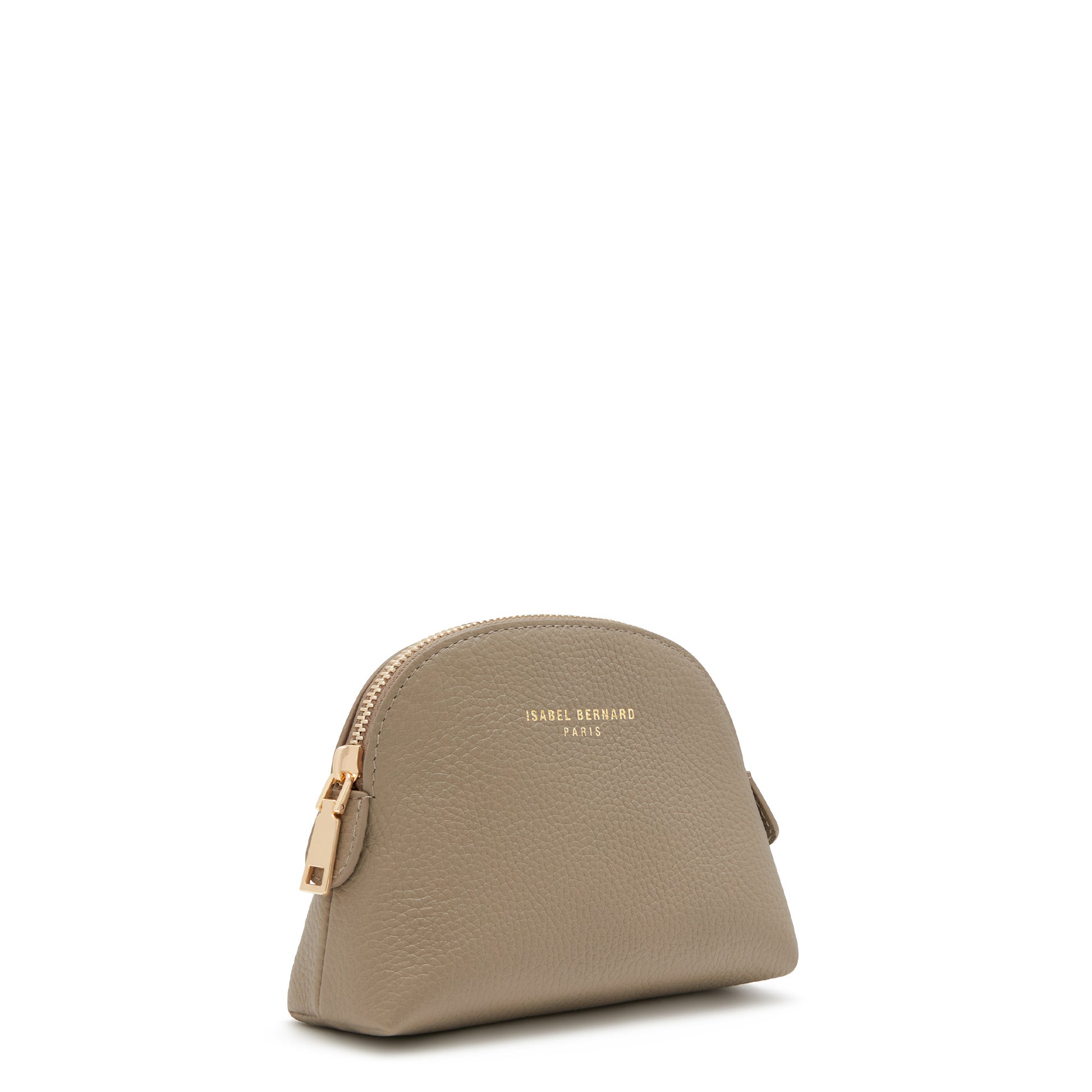 Honoré Babette taupe calfskin leather toiletry bag -  - Isabel Bernard