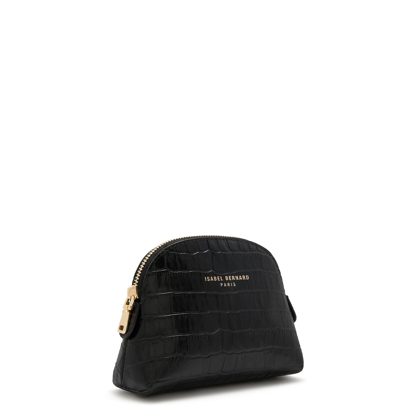 Honoré Babette croco black calfskin leather toiletry bag -  - Isabel Bernard