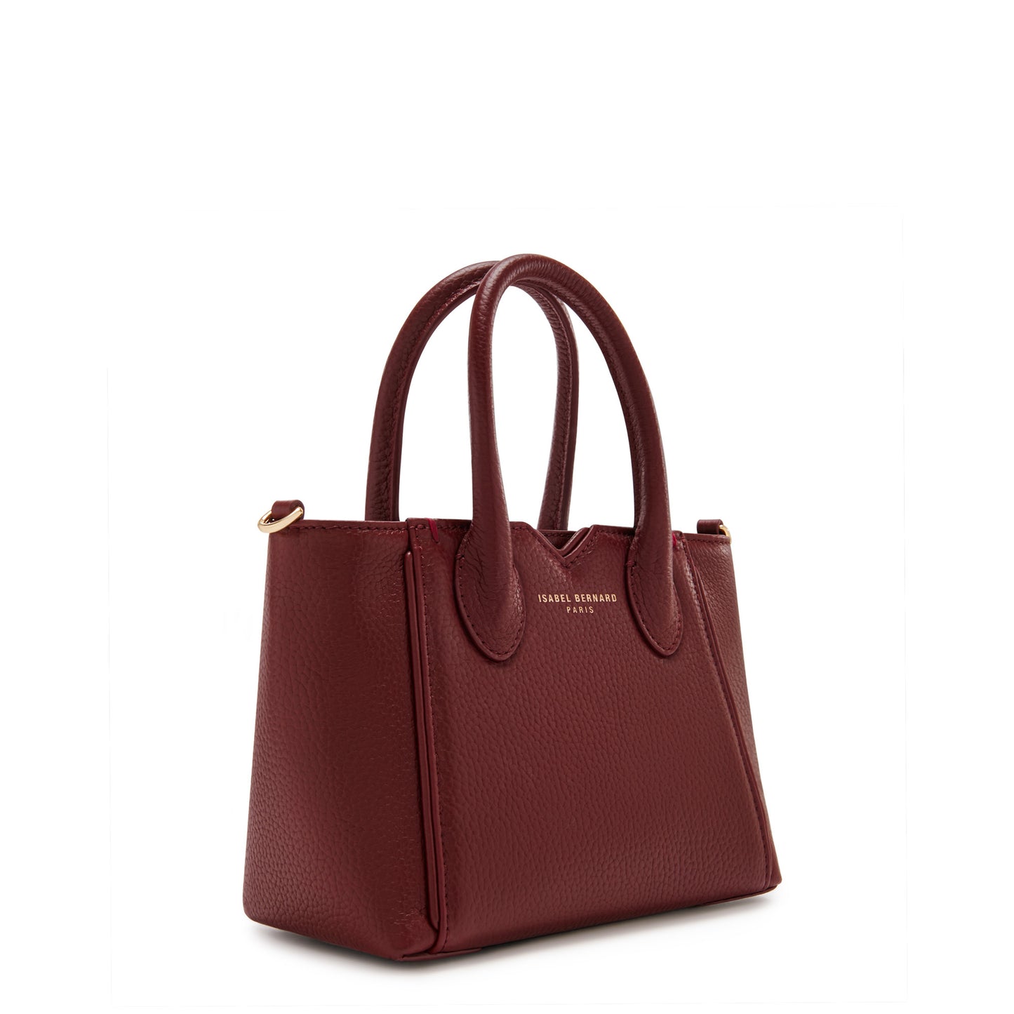 Honoré Cloe Mini bordeaux red calfskin leather handbag -  - Isabel Bernard