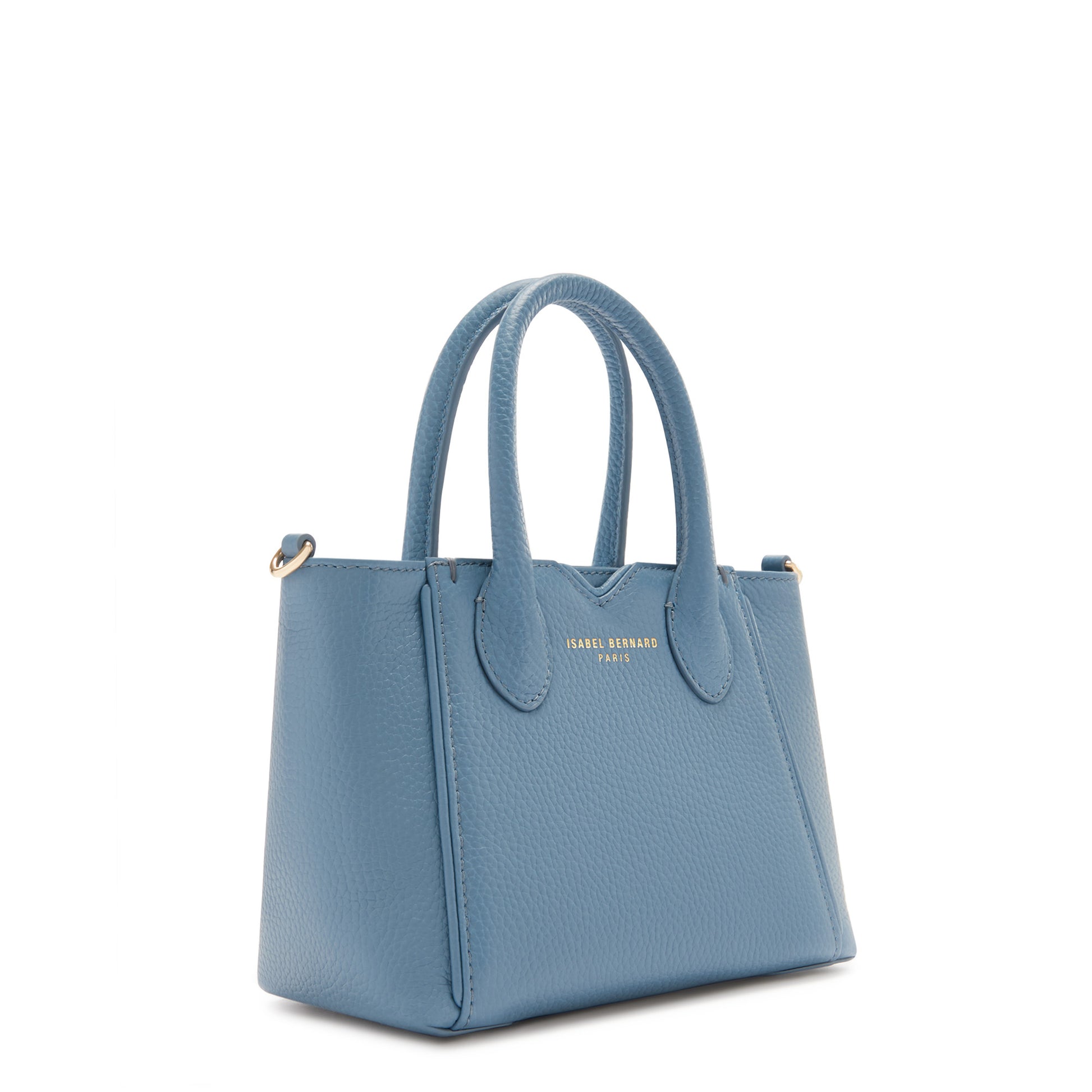 Honoré Cloe Mini blue calfskin leather handbag -  - Isabel Bernard