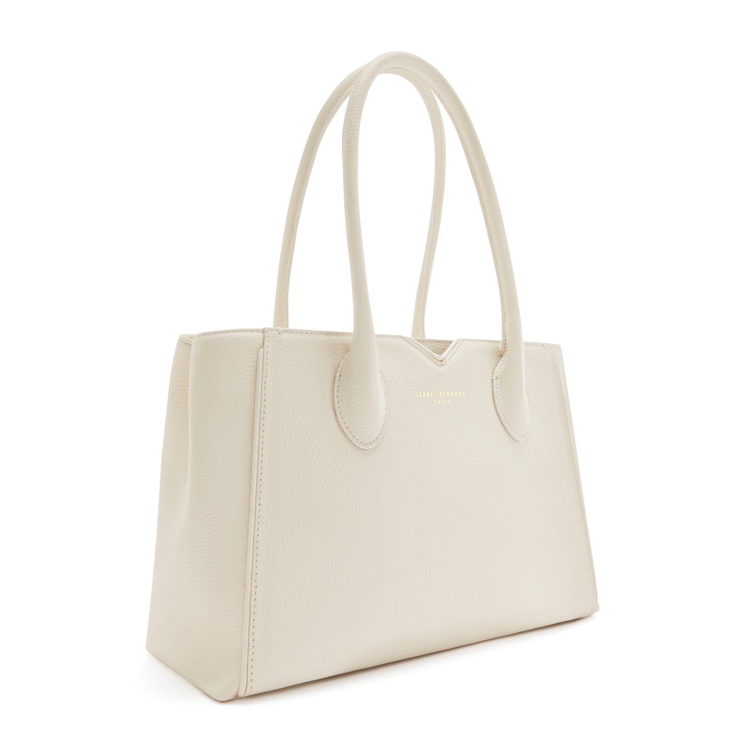 Honoré Cloe Midi cream calfskin leather handbag -  - Isabel Bernard