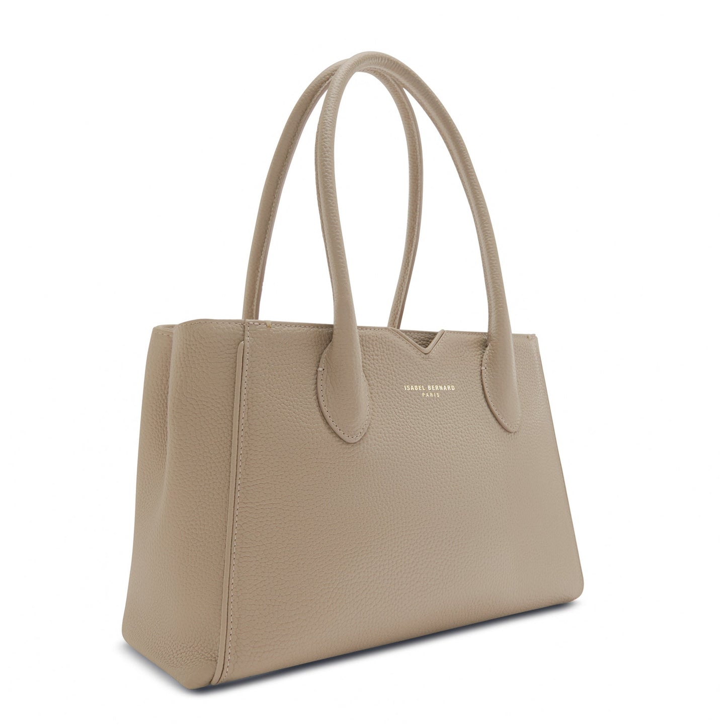 Cadeau d'Isabel taupe calfskin leather handbag and zipper wallet gift set - - Isabel Bernard