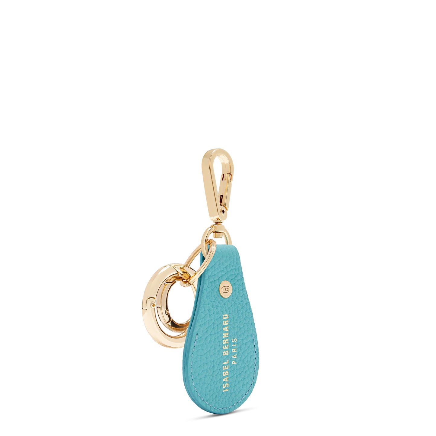 Honoré Filou blue calfskin leather Airtag key ring -  - Isabel Bernard