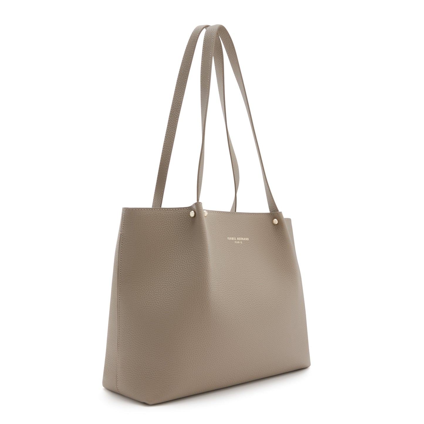 Honoré Nata taupe leather shopper calfskin leather -  - Isabel Bernard