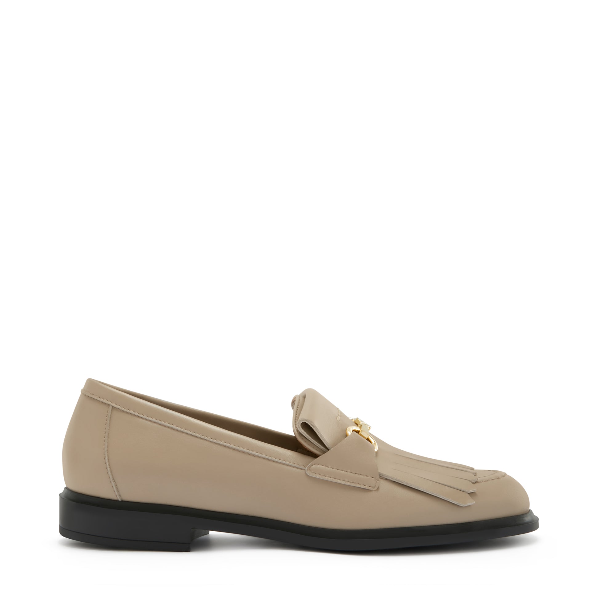 Vendôme Lave taupe calfskin leather loafers -  - Isabel Bernard