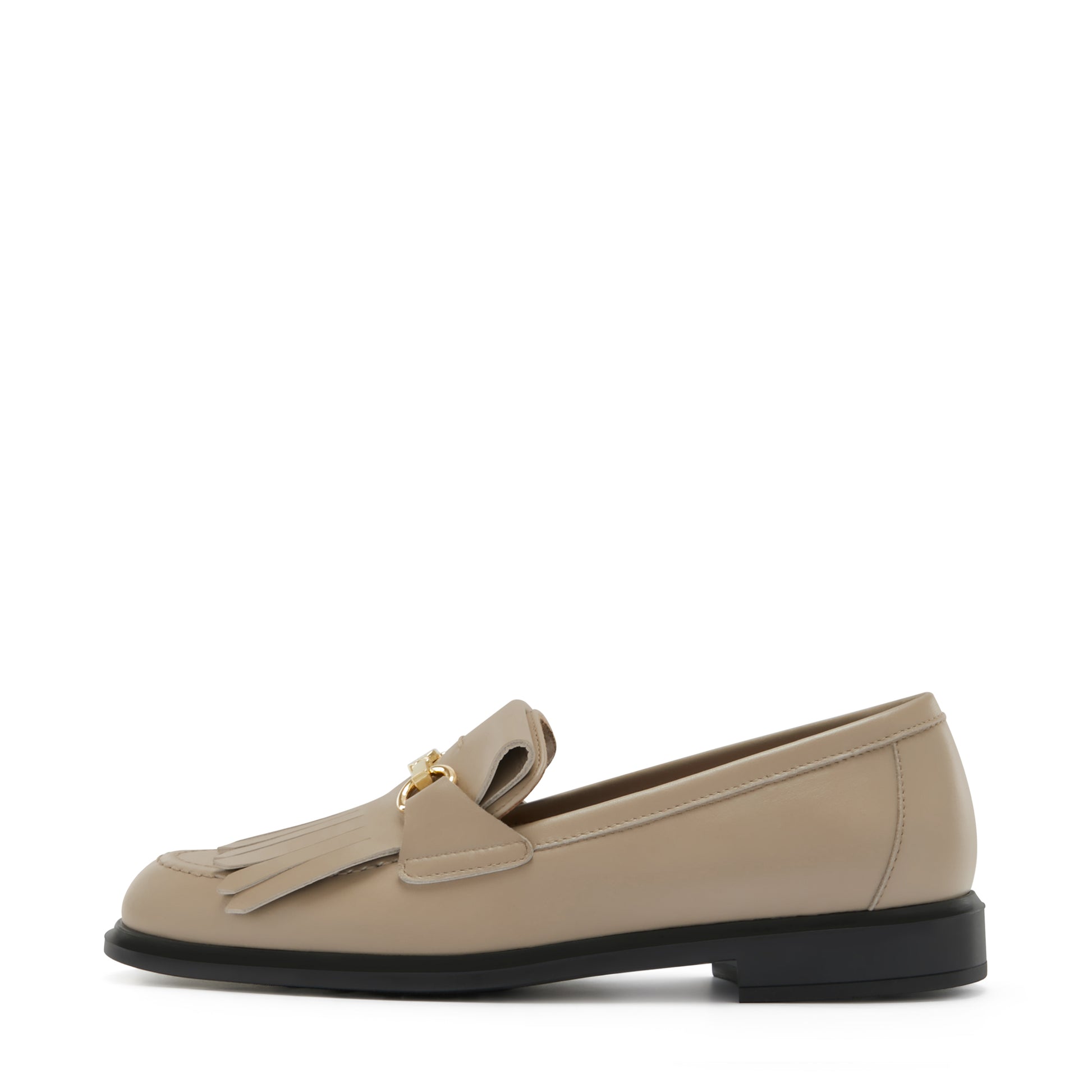 Vendôme Lave taupe calfskin leather loafers -  - Isabel Bernard