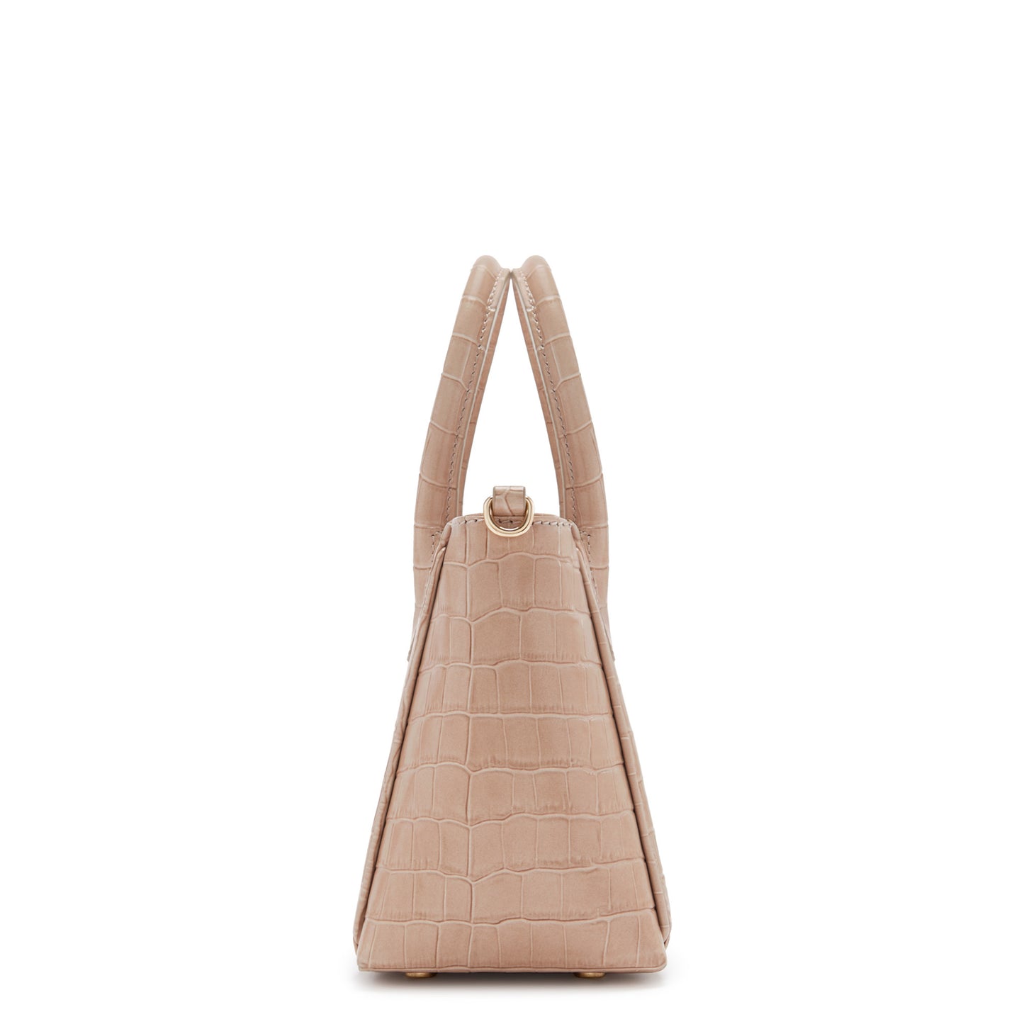 Honoré Cloe Mini croco beige calfskin leather handbag -  - Isabel Bernard