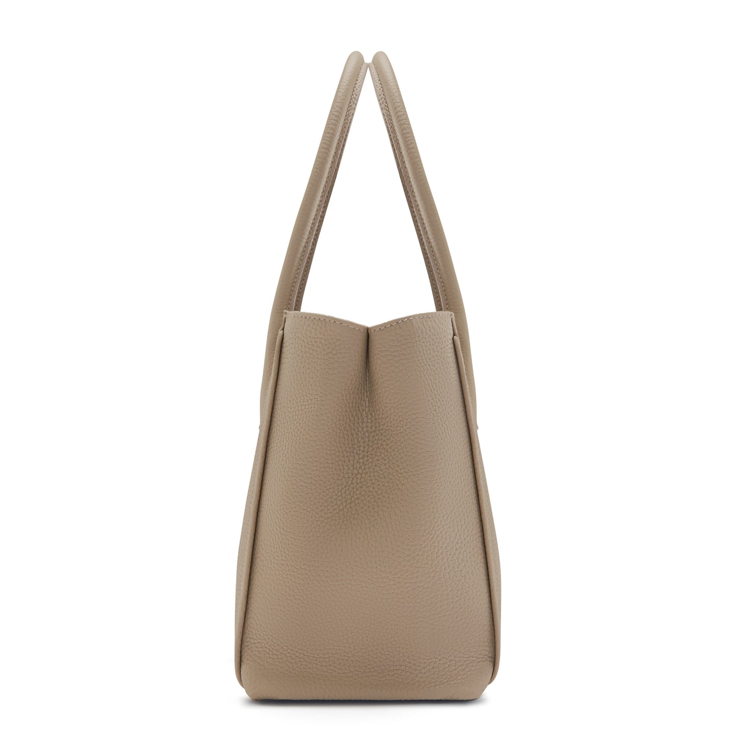 Honoré Cloe Midi taupe calfskin leather handbag -  - Isabel Bernard