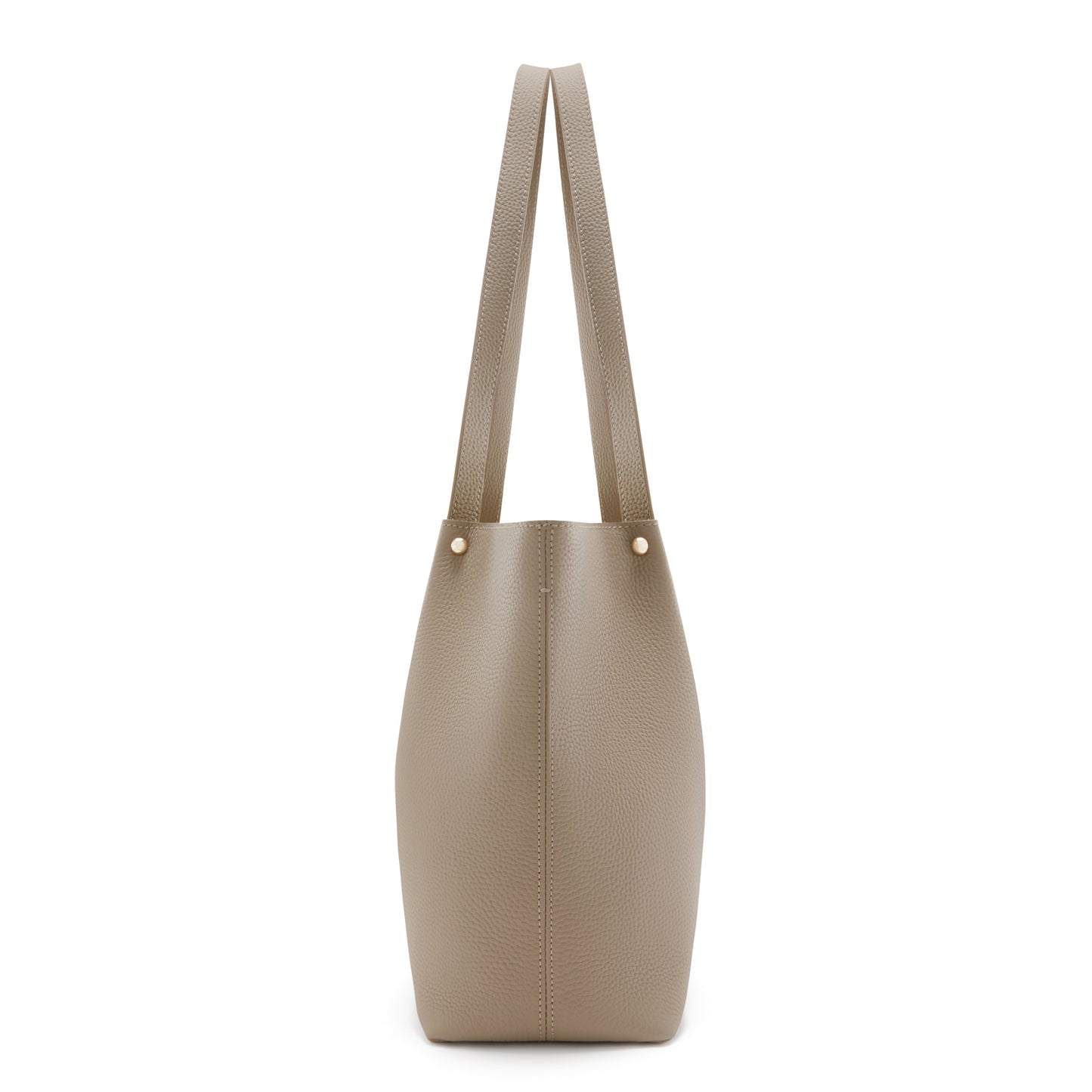 Honoré Nata taupe leather shopper calfskin leather -  - Isabel Bernard