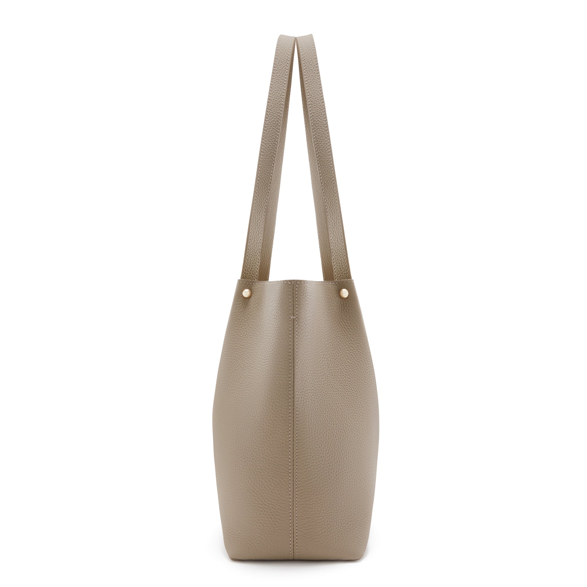 Honoré Nata taupe leather shopper calfskin leather -  - Isabel Bernard