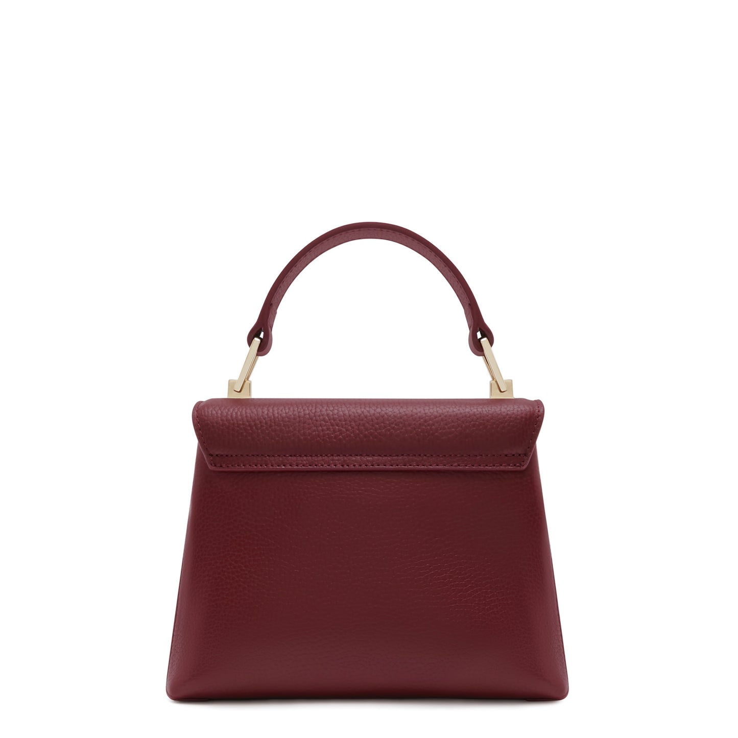 Femme Forte Heline bordeaux red calfskin leather handbag -  - Isabel Bernard