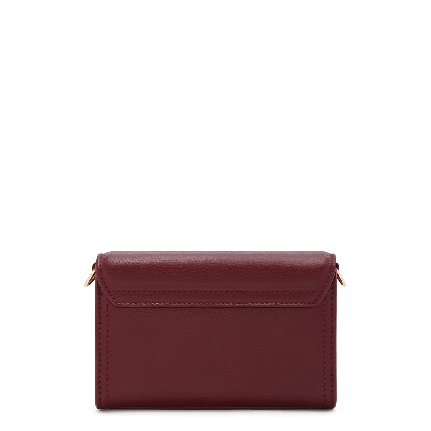 Femme Forte Kim bordeaux red calfskin leather crossbody bag -  - Isabel Bernard