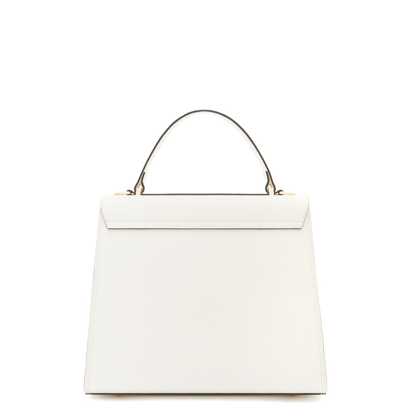 Femme Forte Simone Midi white leather handbag calfskin leather -  - Isabel Bernard