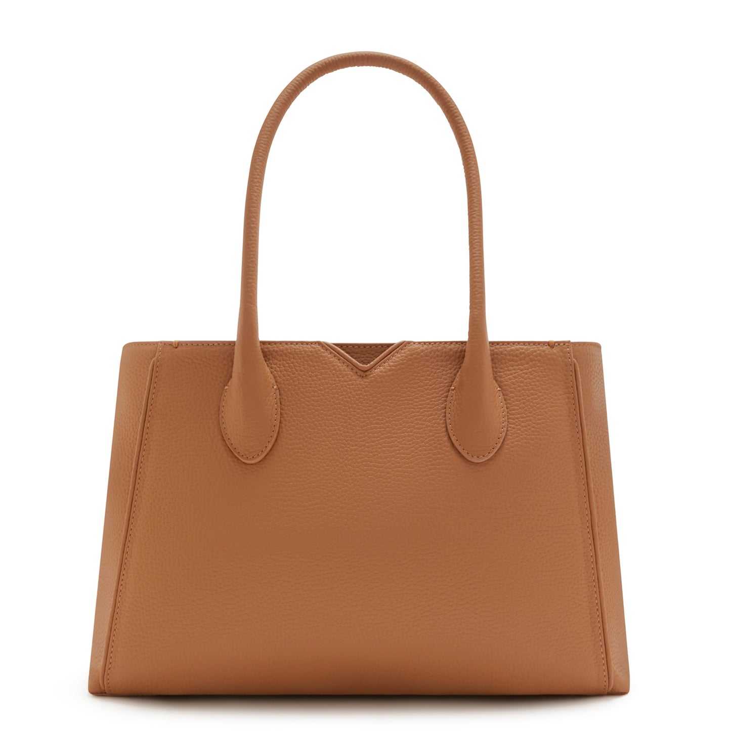 Honoré Cloe Midi camel calfskin leather handbag -  - Isabel Bernard