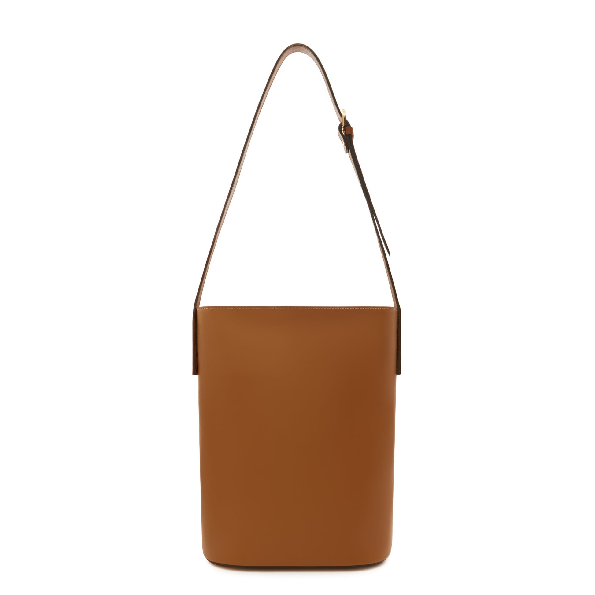 Honoré Lora camel calfskin leather shoulder bag with laptop compartment -  - Isabel Bernard