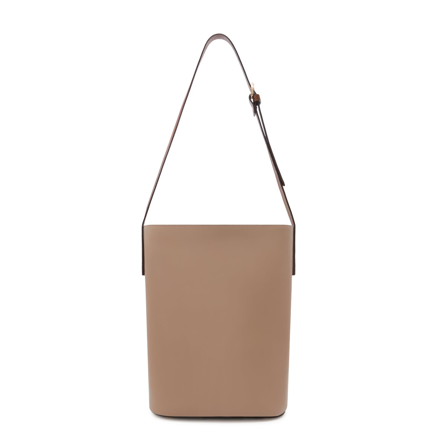 Honoré Lora taupe calfskin leather shoulder bag with laptop compartment -  - Isabel Bernard