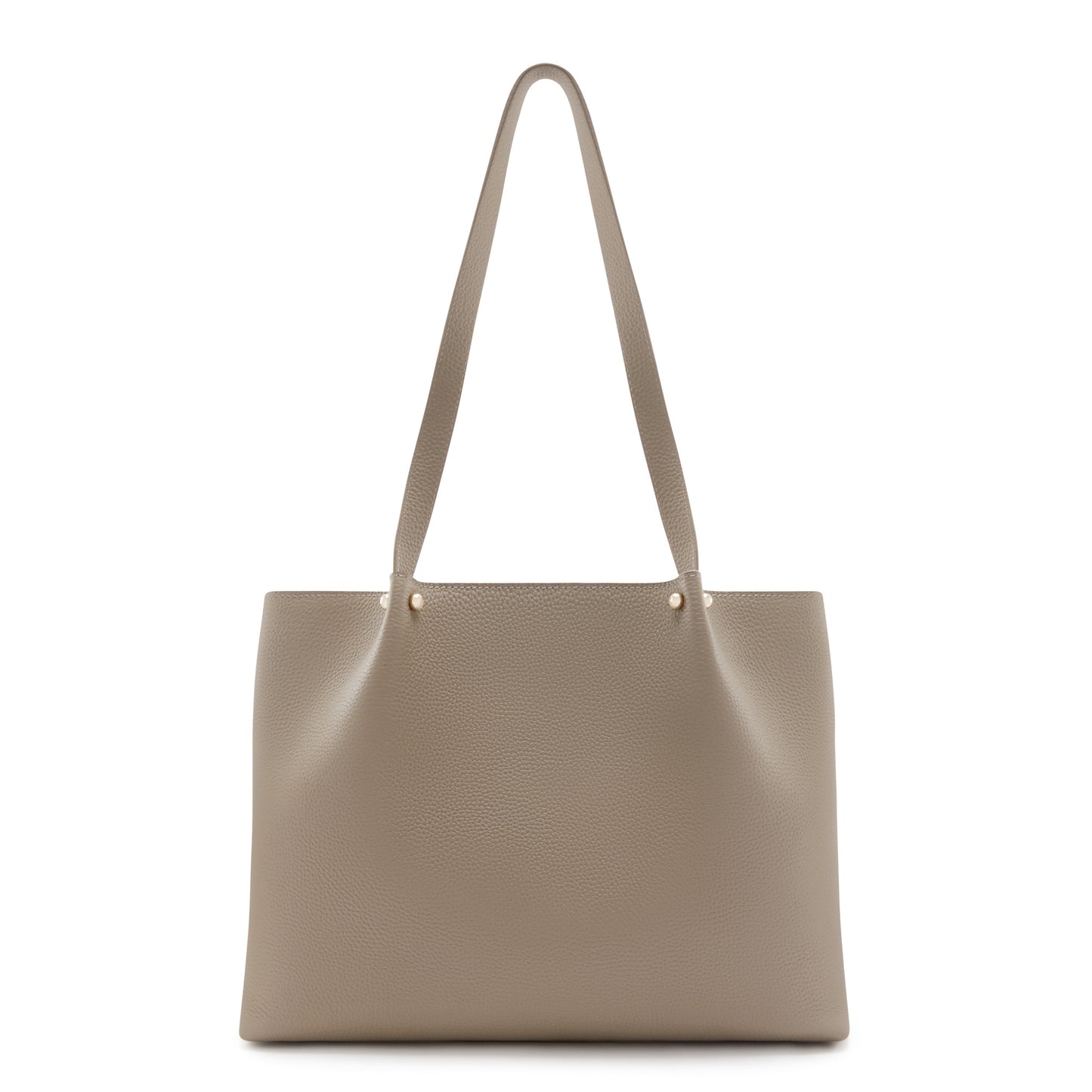 Honoré Nata taupe leather shopper calfskin leather -  - Isabel Bernard