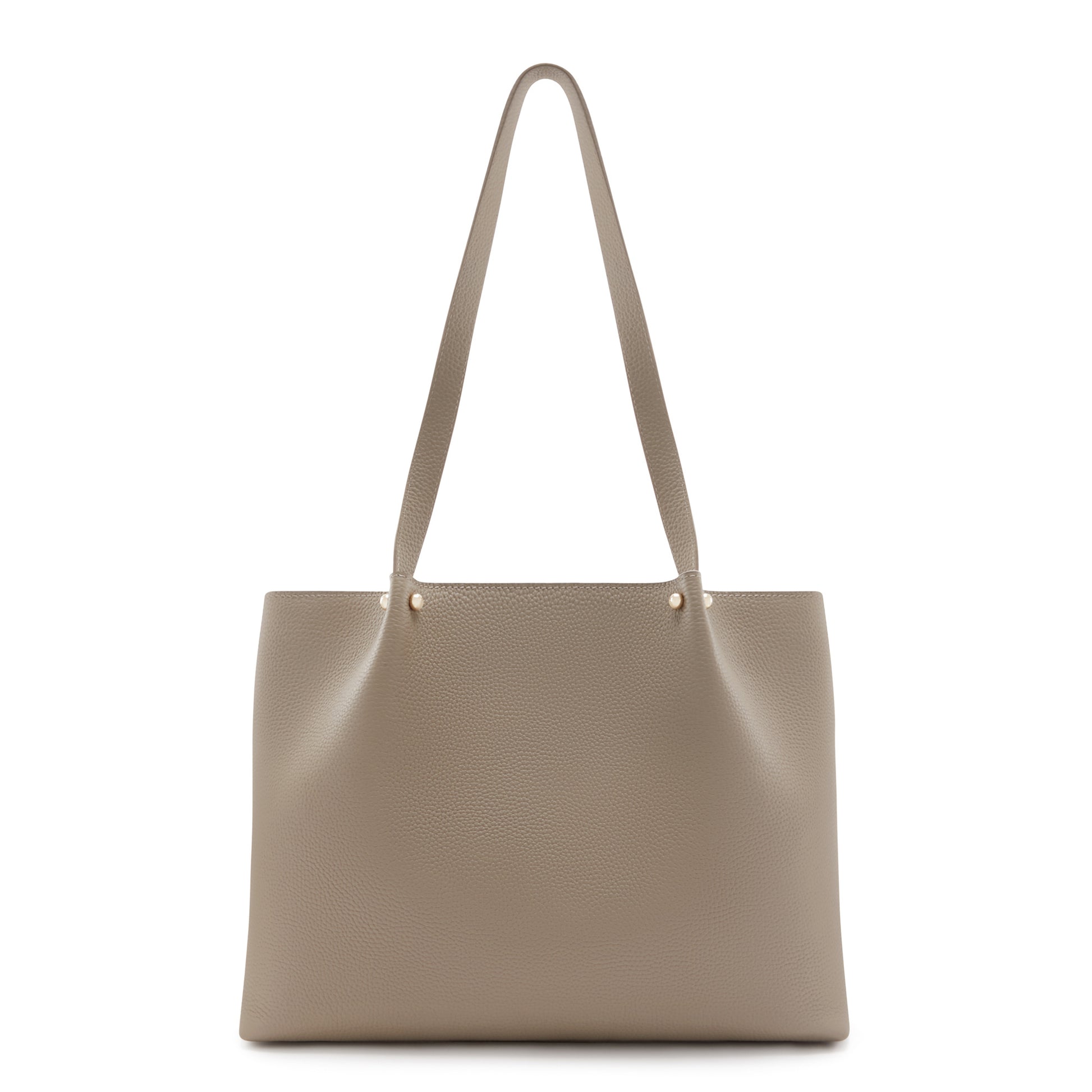 Honoré Nata taupe leather shopper calfskin leather -  - Isabel Bernard