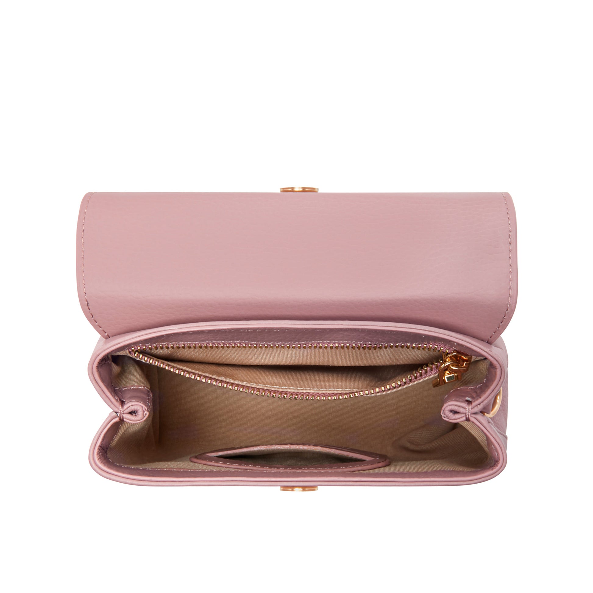 Femme Forte Heline pink calfskin leather handbag -  - Isabel Bernard