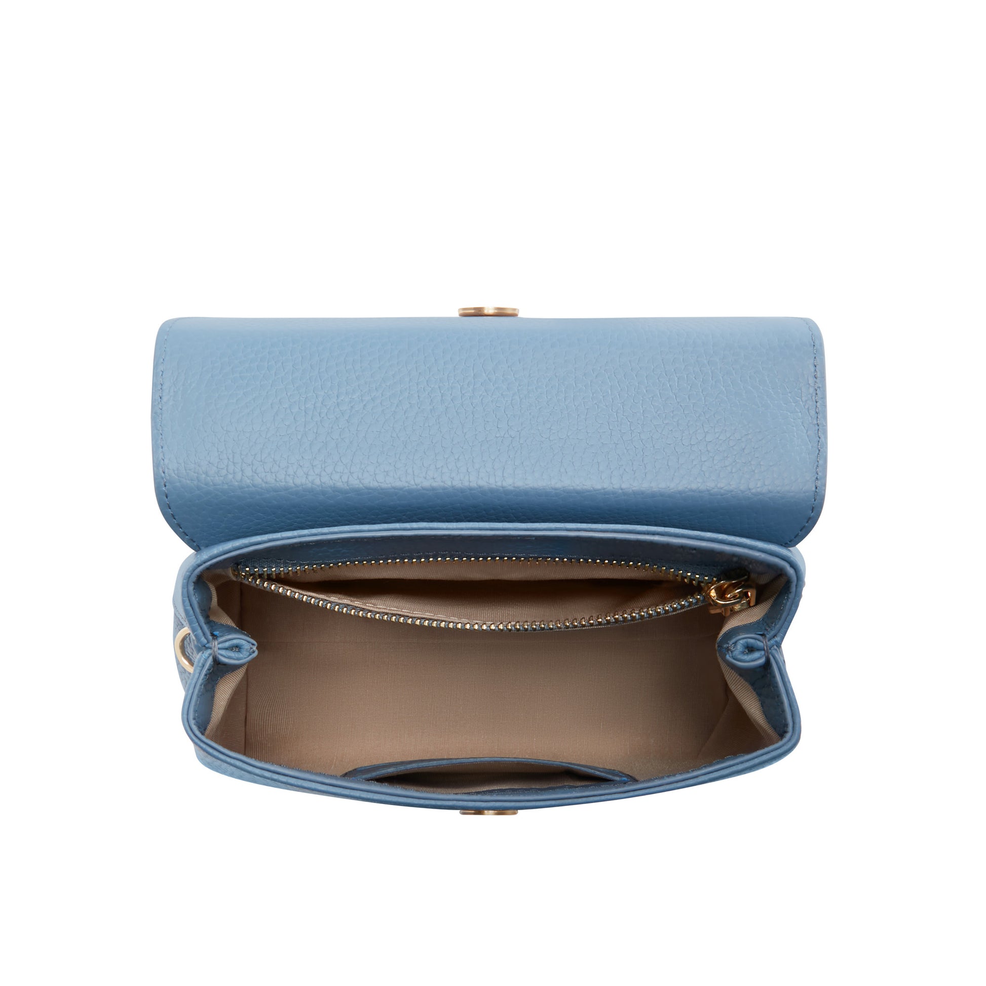 Femme Forte Heline blue calfskin leather handbag -  - Isabel Bernard