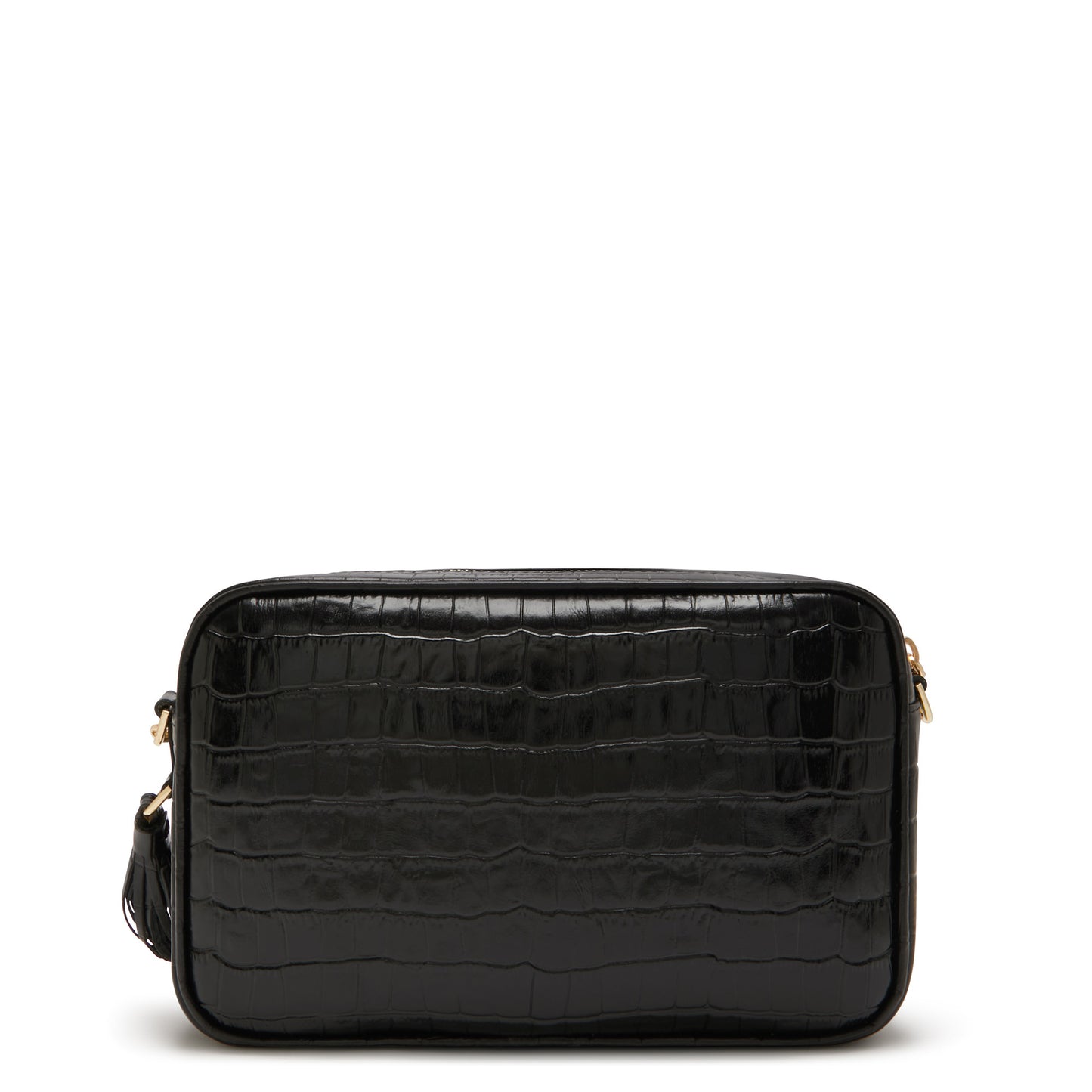 Honoré Lucie croco black calfskin leather crossbody bag -  - Isabel Bernard