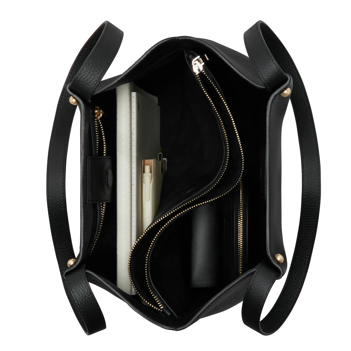 Honoré Nata black leather shopper calfskin leather -  - Isabel Bernard