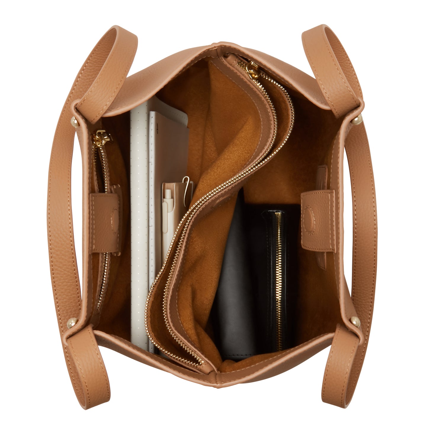 Honoré Nata camel leather shopper calfskin leather -  - Isabel Bernard