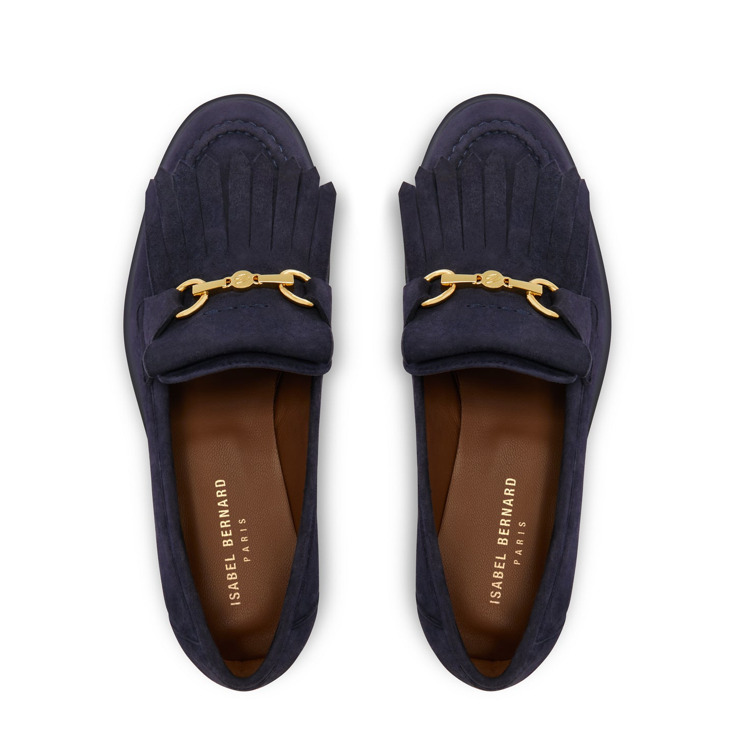 Vendôme Lave blue suede loafers -  - Isabel Bernard